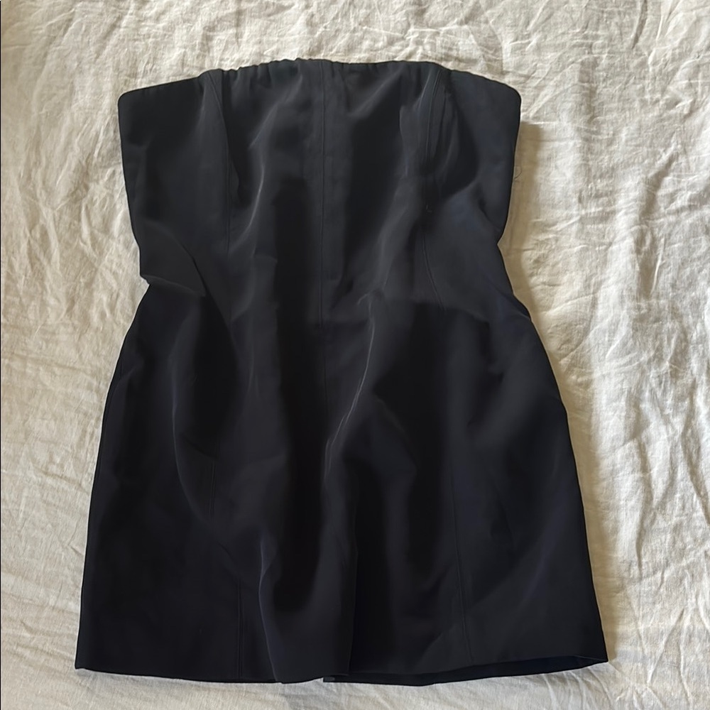 Meshki Black Strapless Sheath Dress
